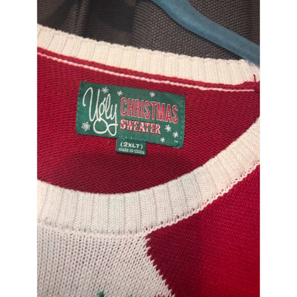 Ugly Christmas Sweater Xmas Size 2X Tall - Picture 2 of 3